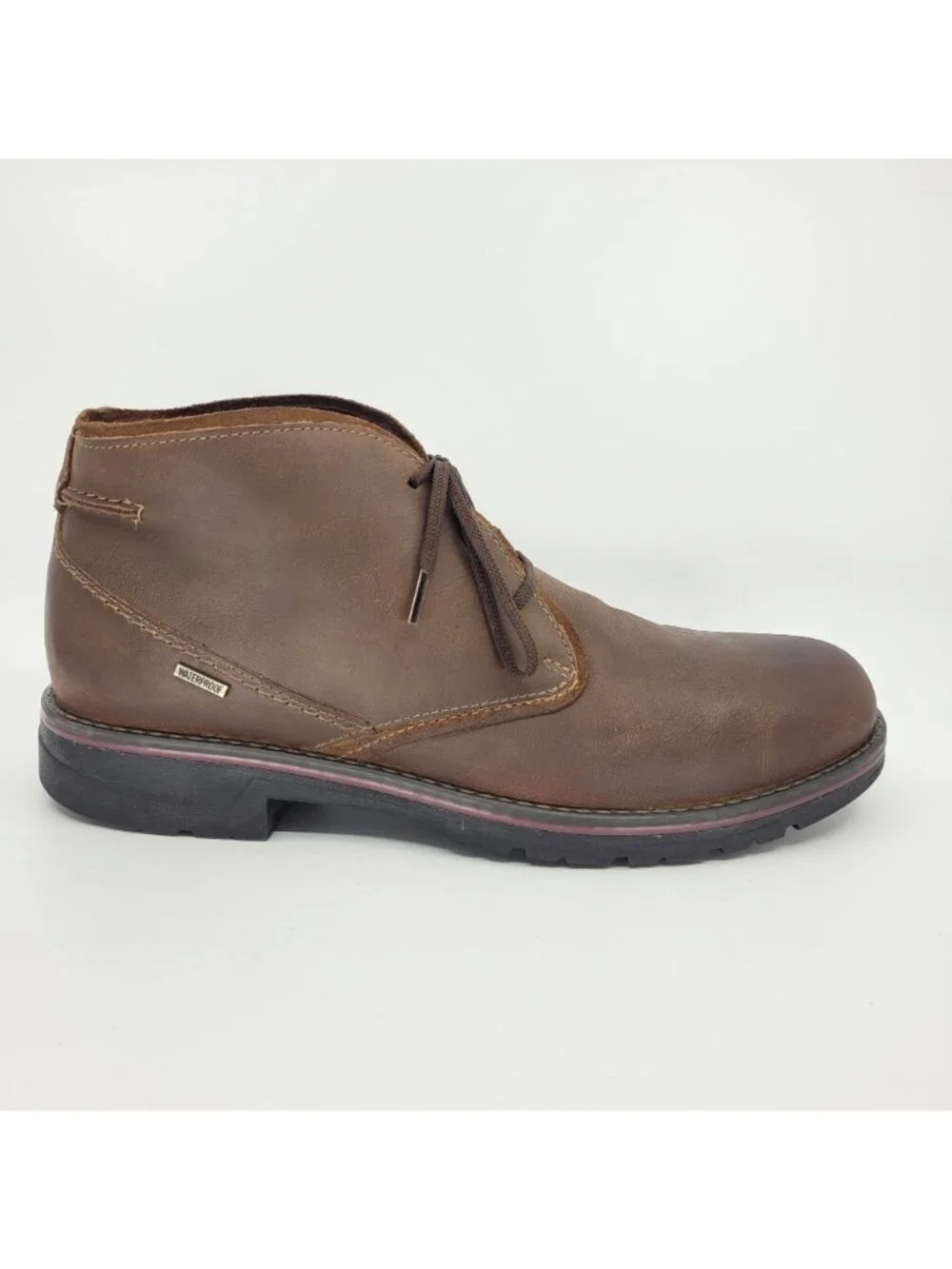 Clarks Morris Peak Waterproof Chukka Boots Men's Size 11 M EU 44.5 Brown Leather